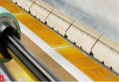 80-100 m/min Hot Knife Film Laminator Maschine PUR Klebstoffe Thermal Film Laminator
