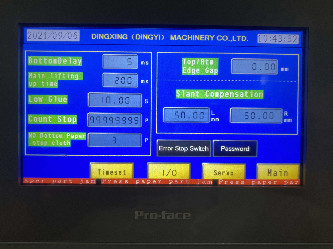 450 * 450 mm doppelwandige 5-lagige Flötenlaminator-Wellpappe-Laminiermaschine