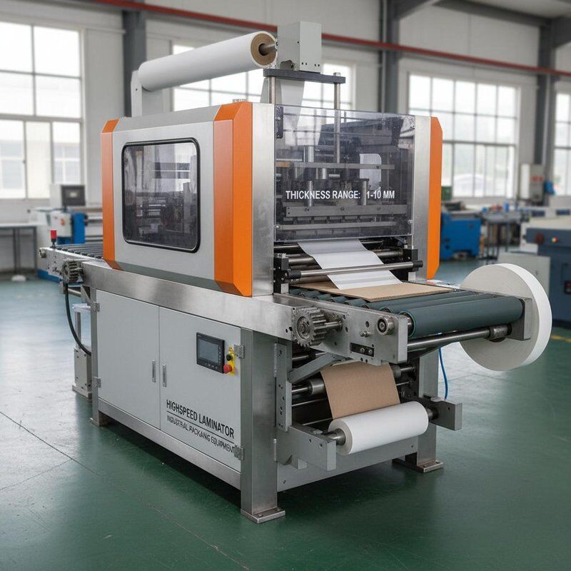 Hochgeschwindigkeitslaminierer Hochgeschwindigkeitsflötenlaminierer Papier Membranmaterial Laminationsdicke 1 bis 10 mm Industrieverpackungsgeräte